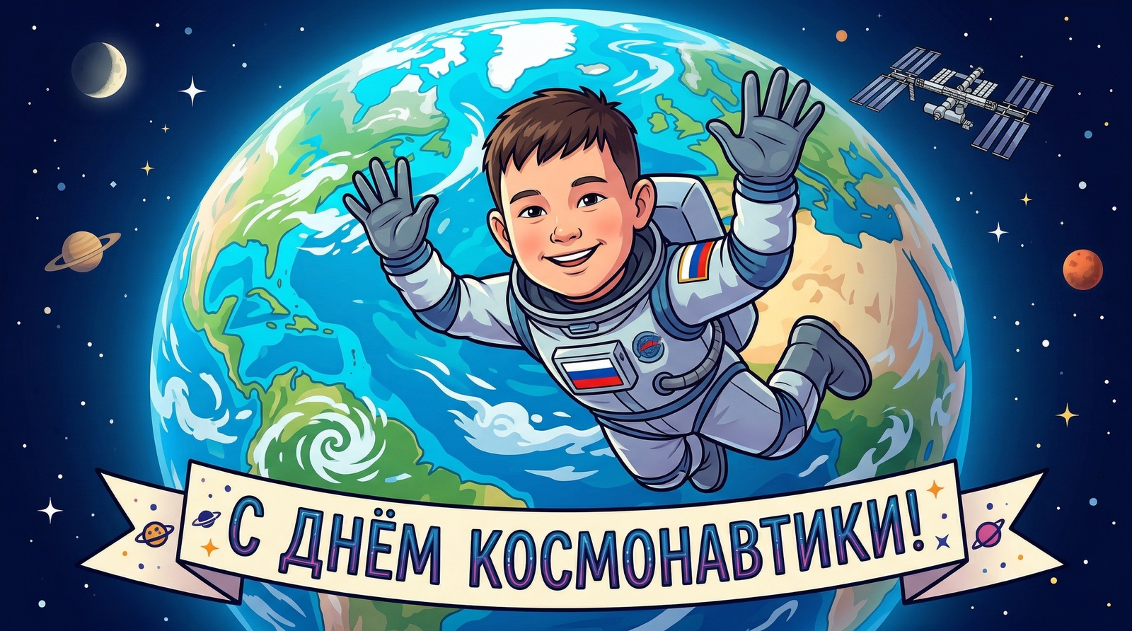 Космонавтика көнө менән, дуҫтар!